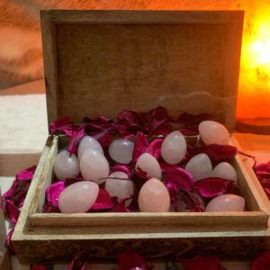 Huevo de cuarzo rosado tamaño pequeños